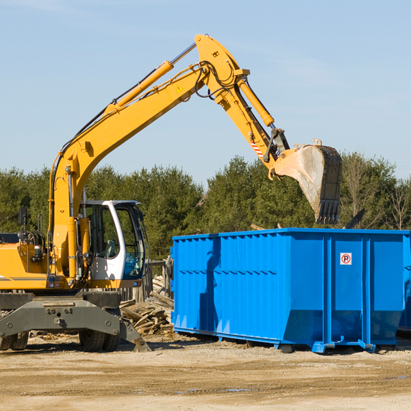 what happens if the residential dumpster is damaged or stolen during rental in Fontana KS